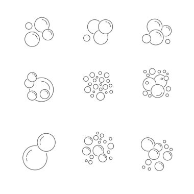 Bubble Icons Collection. Vector icons set. Vector illustration. EPS 10