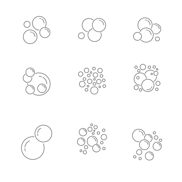 Bubble Icons Sammlung. Vektorsymbole gesetzt. Vektorillustration. Folge 10 — Stockvektor