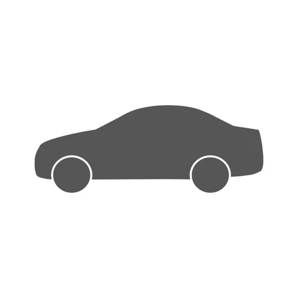 Icono del coche aislado sobre fondo blanco. Ilustración vectorial. EPS 10 — Vector de stock