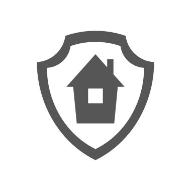 Evde kal. Kişisel izolasyon, işaret ya da sembol olarak kullanılıyor. Vektör çizimi. EPS 10