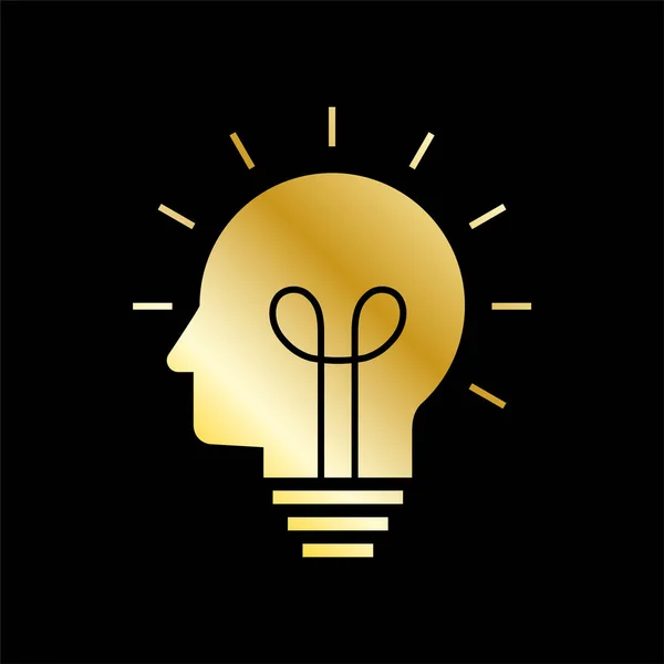 Human head creating a new idea. Creative Idea. vector. EPS 10. — Stock Vector