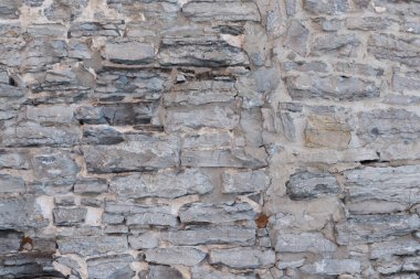 Kireç taşı duvar ve harçtan oluşmuş doğal duvar kağıdı.
