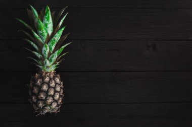 koyu arka plan üzerinde ananas