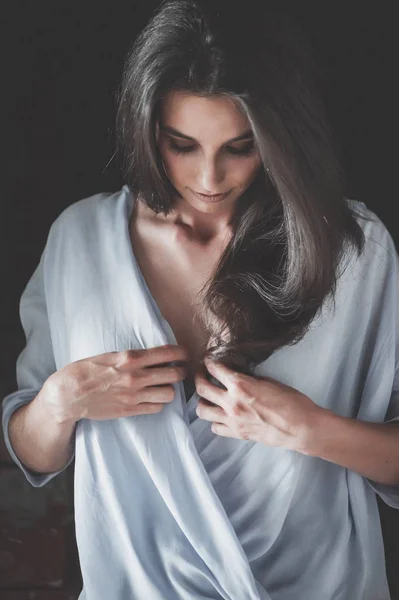 Retrato de beleza de mulher jovem — Fotografia de Stock