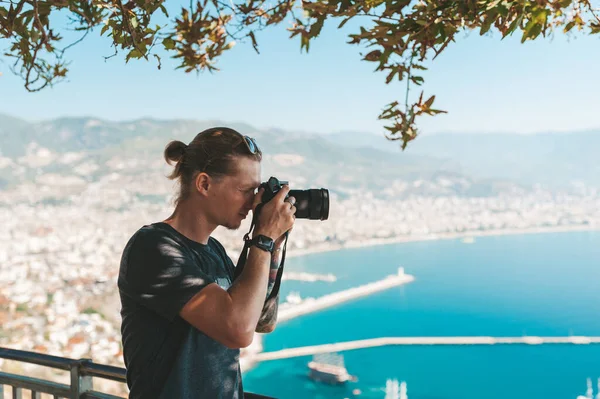 Fotografer membuat gambar pemandangan yang menakjubkan — Stok Foto