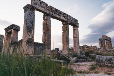 Ancient city of Hierapolis, Pamukkale clipart
