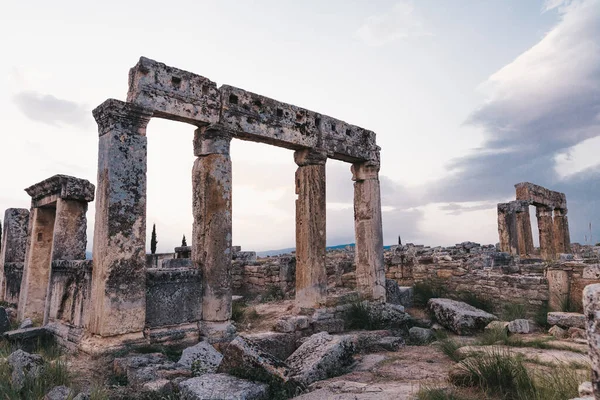 Cidade antiga de Hierápolis, Pamukkale — Fotografia de Stock
