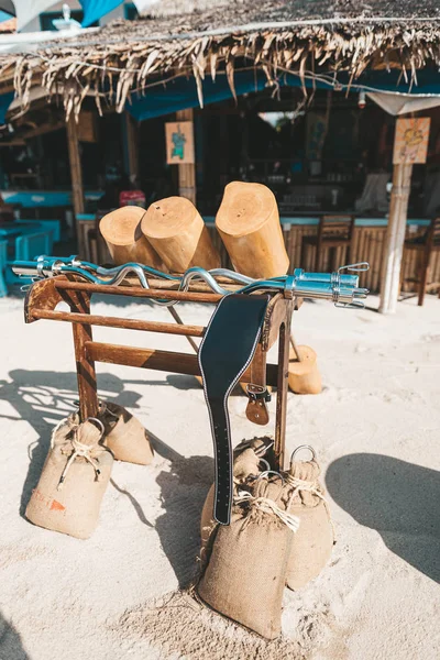 Eco gimnasio en la playa —  Fotos de Stock