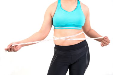 tombul kadın onun bel ölçüm 