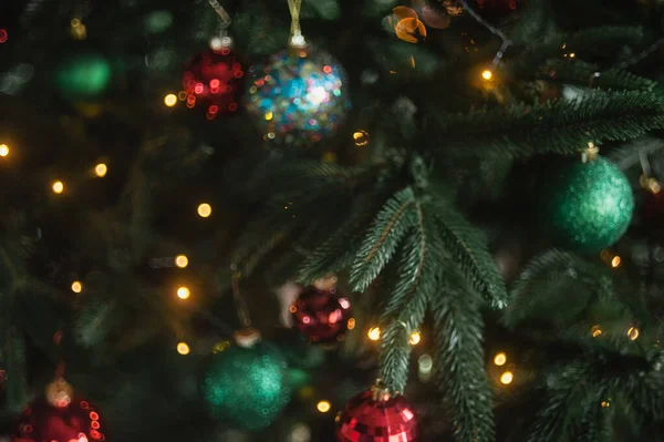 Defocused christmas abstract blurred background. — Stock Photo, Image