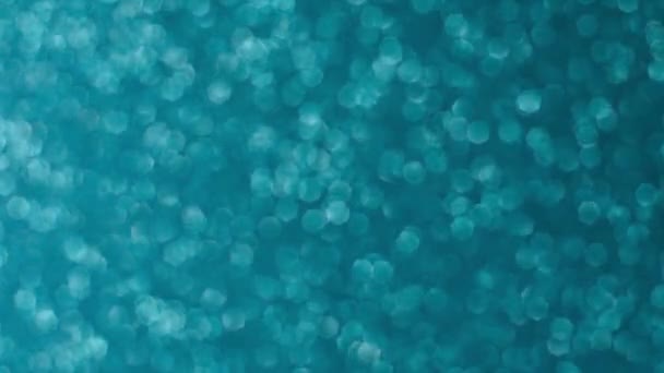 Голубой Блеск Текстуры Рождественский Абстрактный Фон Мерцающие Блестящие Размытые Обои — стоковое видео