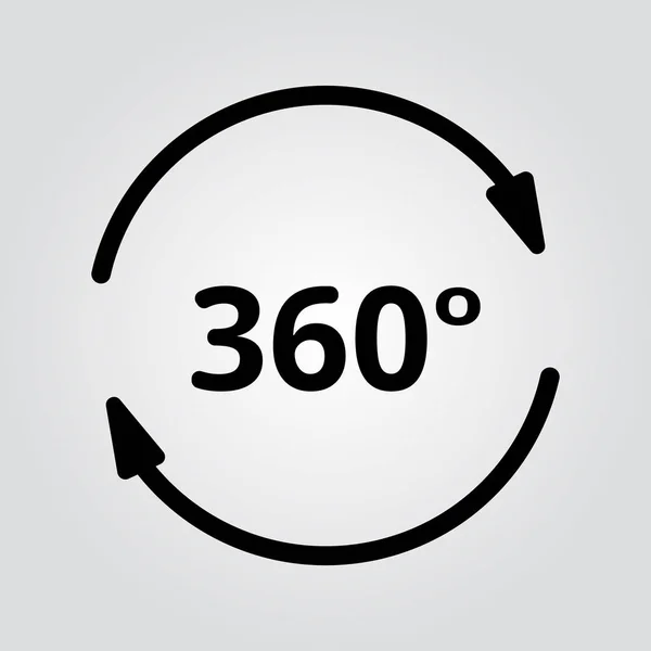 Conjunto simple de 360 grados Ver iconos vectoriales relacionados para su diseño . — Archivo Imágenes Vectoriales