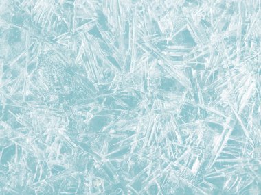 Donmuş su ile Görünümü Kapat çatlaklar