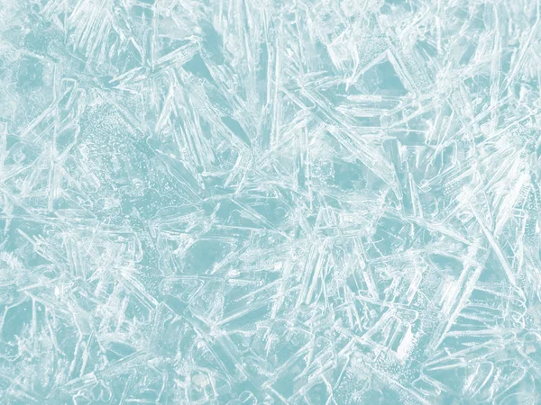 Donmuş su ile Görünümü Kapat çatlaklar