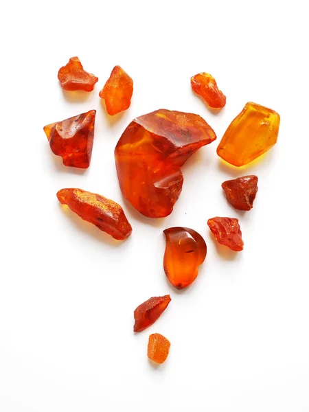 Doğal ham amber taş Üstten Görünüm