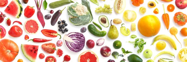 Bol sebze ve meyve ile güzel degrade düz yatıyordu