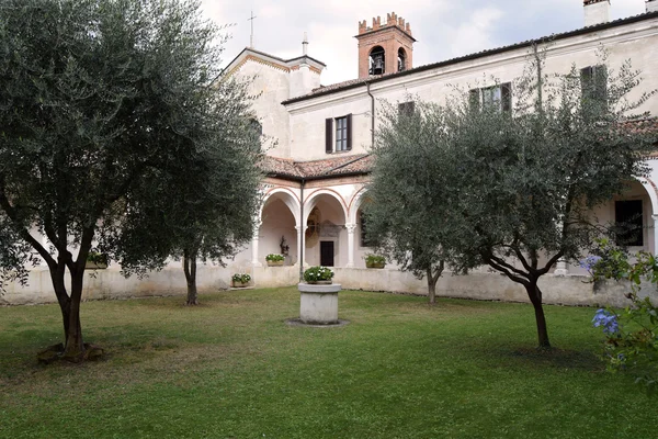 Der Kreuzgang Einem Kloster Der Landschaft Von Brescia Italien — Stockfoto