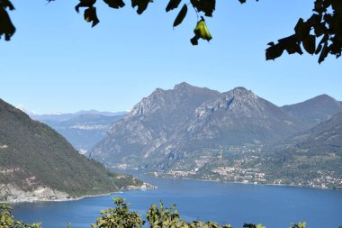 Lake Iseo ve Montisola - Brescia - Lombardy - İtalya kısa bir bakış