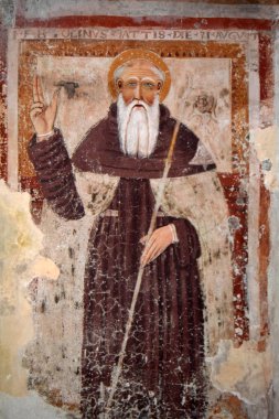 Harika freskler terk Gölü bölgesinde kilise