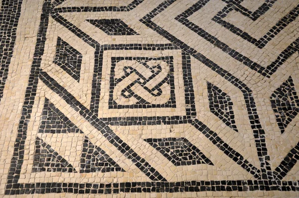 Mosaïques romaines anciennes trouvées dans les fouilles de Brescia - Italie — Photo