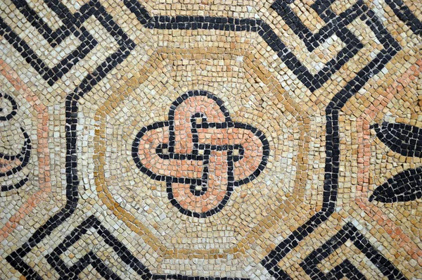 Ancient Roman Mosaics Found Excavations Brescia Lombardy Italy — Stock Photo, Image