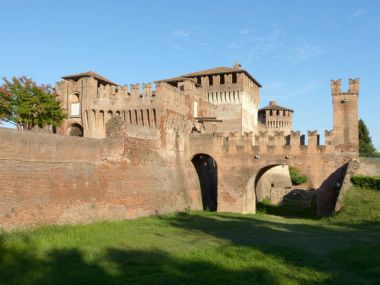 Soncino Ortaçağ kale - Cremona - İtalya