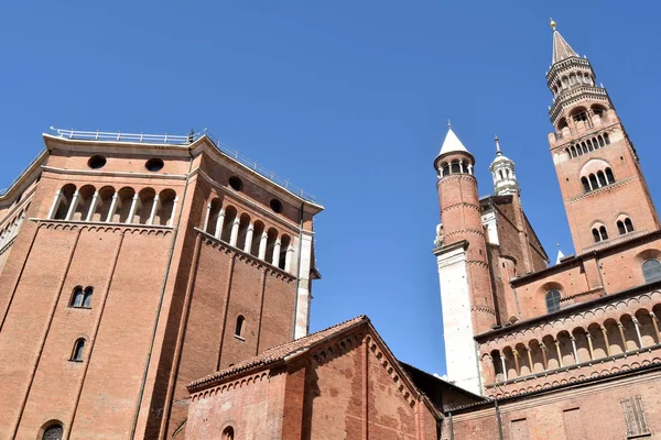 Vista Catedral Cremona Lombardia Itália — Fotografia de Stock