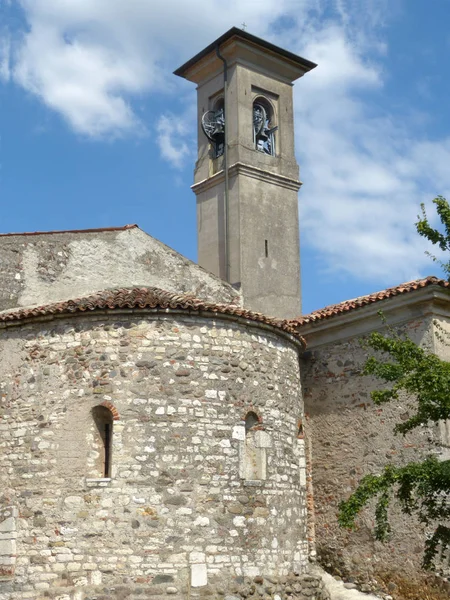 Antiga Igreja Piveta Românica Pontenove Estende Pela Zona Rural Bréscia — Fotografia de Stock