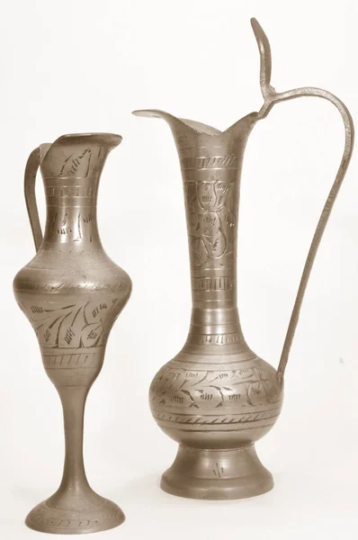 Αρχαία Αντικείμενα Αραβικά Ασίας Μια Υπηρεσία Τσαγιού — Φωτογραφία Αρχείου