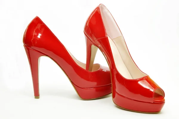 Elegante rote Schuhe für die Jahresabschlussfeier 04 — Stockfoto