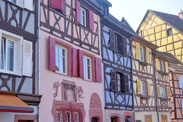 An ancient and historic Strasbourg street in Alsace - France — Stock Photo, Image