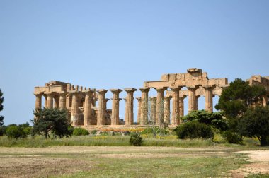 Agrigento - İtalya 01 tapınakları Vadisi