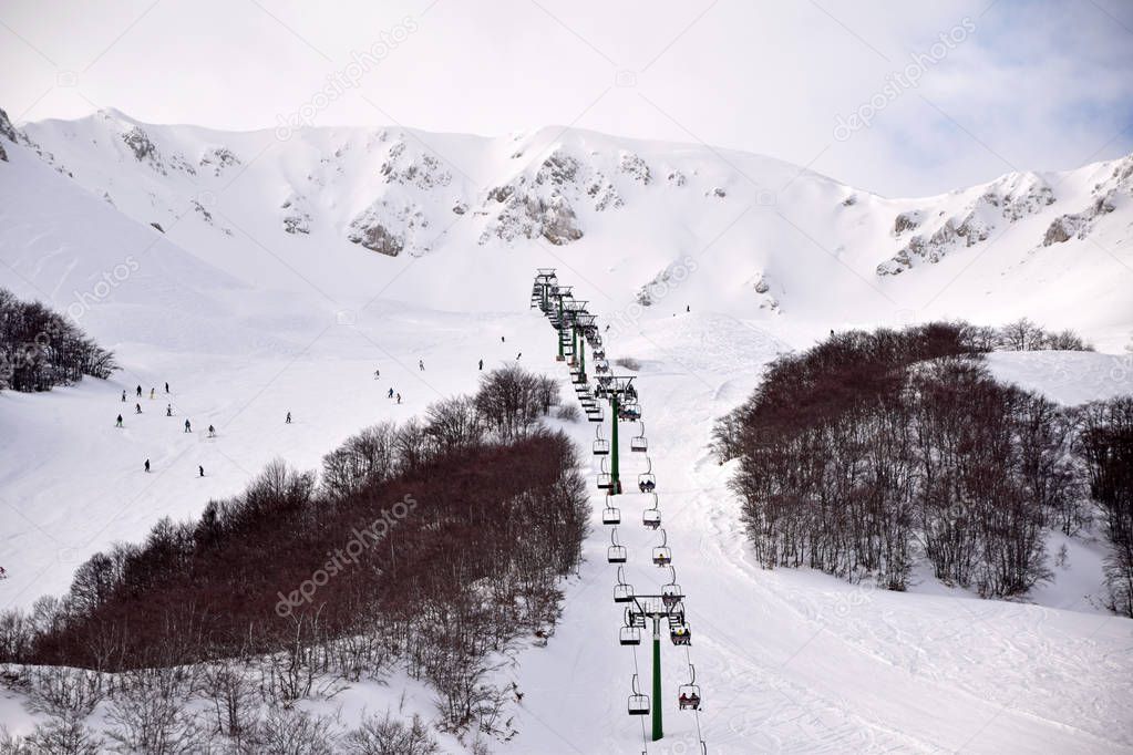 The high mountains of Abruzzo filled with snow 0017