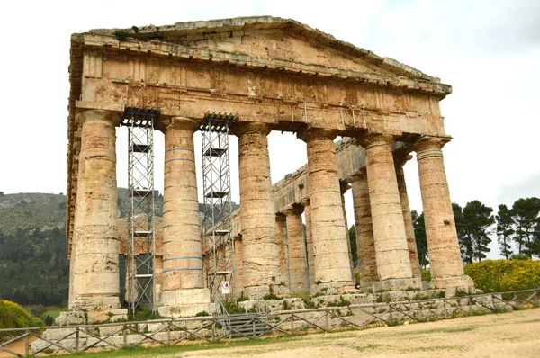 Oude Ruïnes Van Archeologische Terrein Van Selinunte Sicilië Italië — Stockfoto