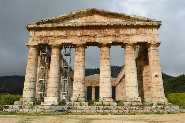 Sicilya Talya Selinunte Arkeolojik Alanına Antik Kalıntıları — Stok fotoğraf