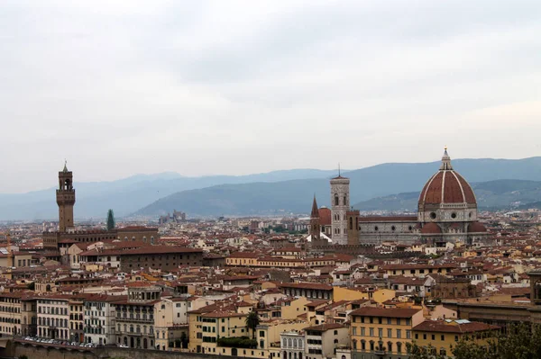 Wspaniała Artystyczna Historyczna Panorama Miasta Florencja Włoszech 004 — Zdjęcie stockowe