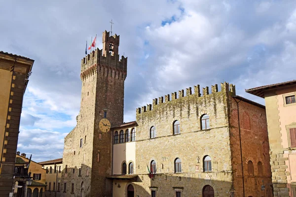 Ratusz miasta Arezzo – Toskania - Włochy 02 — Zdjęcie stockowe