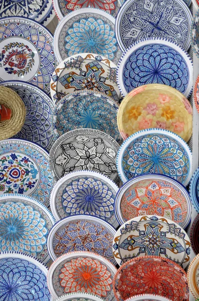 Maghreb ceramics on display in the Iseo Country Fair - Lombardy — Stock Photo, Image