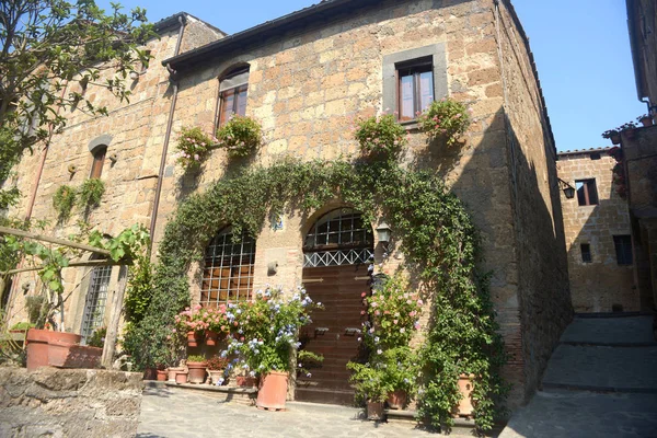 Una vista caratteristica di un antico borgo del Lazio - Italia 08 — Foto Stock