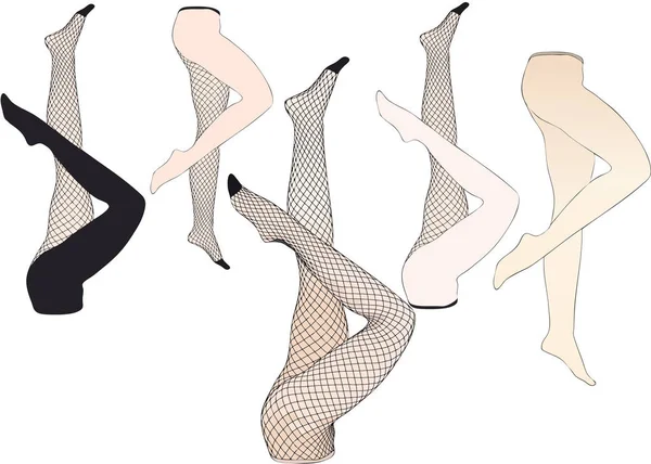 Display of mannequins in a tights and stockings shop — Stock Photo, Image