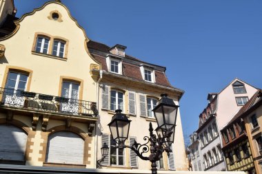 Tipik Alsas mimarisi - Strasbourg - Fransa 009