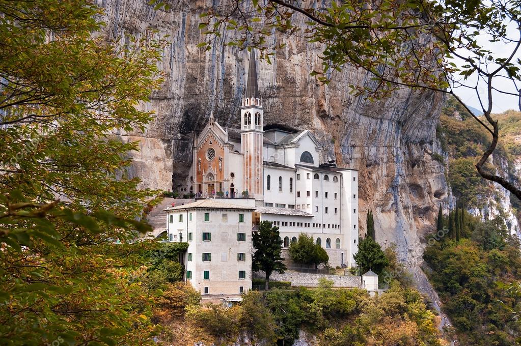 Madonna Della Corona Dove Si Trova Madonna della Corona Sanctuary - Verona Italy — Stock Photo © catalby