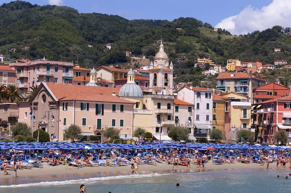Praia de San Terenzo - Lerici Liguria Italia — Fotografia de Stock