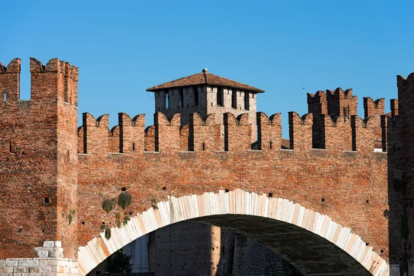 Castelvecchio híd - Verona, Olaszország — Stock Fotó