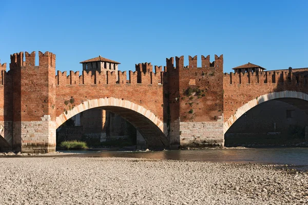 Castelvecchio híd - Verona, Olaszország — Stock Fotó