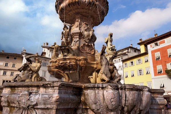 Neptün - Trento Trentino İtalya Çeşmesi — Stok fotoğraf