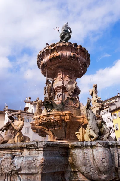 Fountain of Neptun - Trento Trentino Italien - Stock-foto