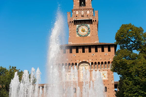 Château de Sforza à Milan Italie - Castello Sforzesco — Photo