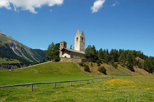 Kerk San Gian - Celerina-Zwitserland — Stockfoto