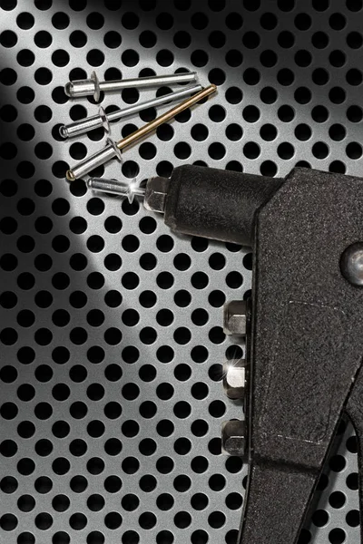 Detail van een klinknagel Gun - Hand Riveter — Stockfoto